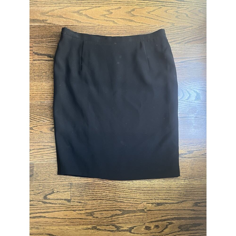 ALGO women’s designer vintage pencil skirt Sz. XL black lined